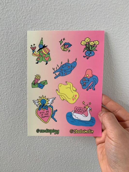 Valentines Sticker Sheet (collaboration with Candice Ploy Goodman)